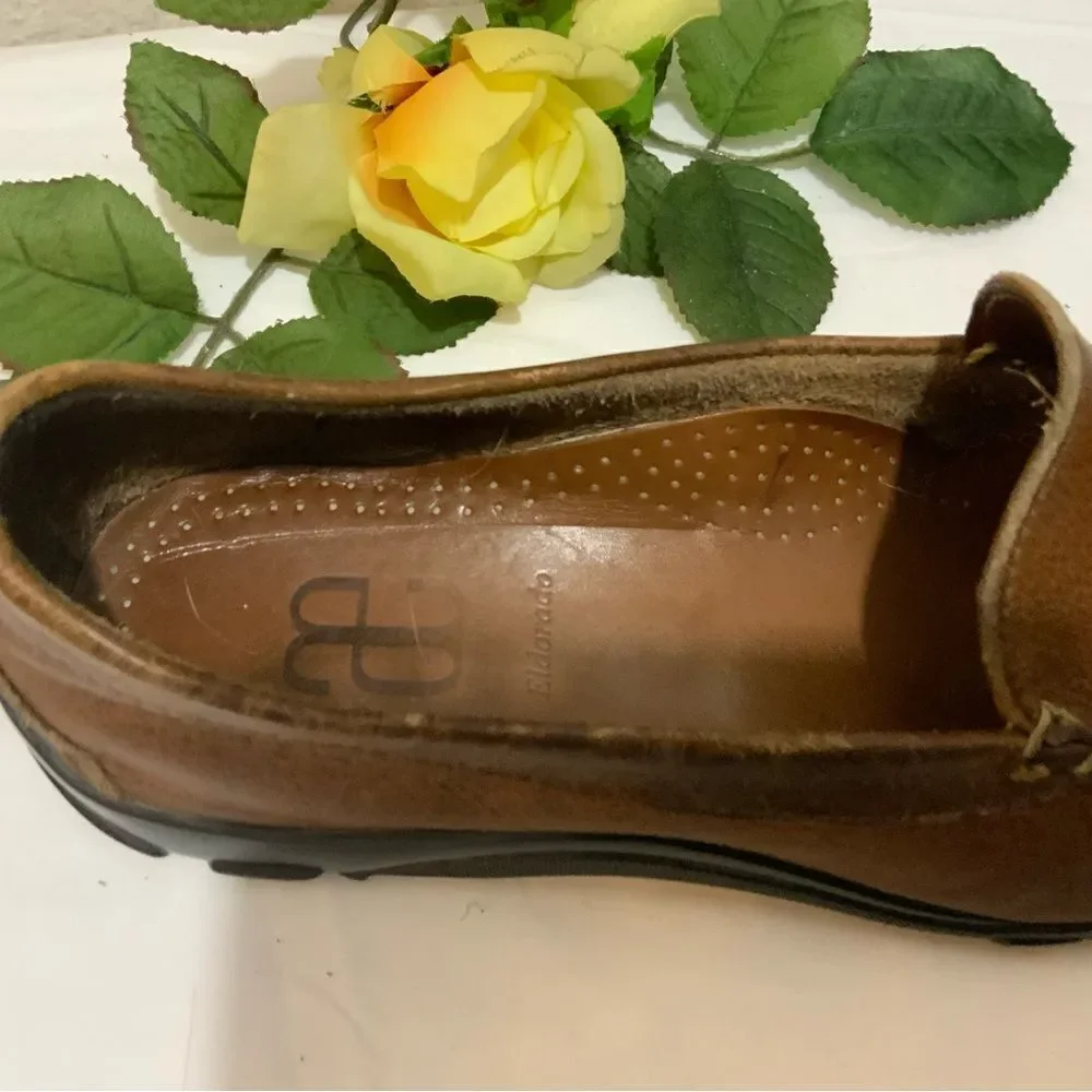 Allen Edmonds Eldorado Driving Loafers Moccasins Shoes Bison Leather Men’s 8.5 D